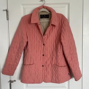 Barbour Quilted Coat | Pink | Size US 10